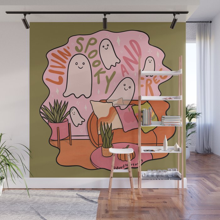 Livin' Spooky and Free Wall Mural Gallery Image 1