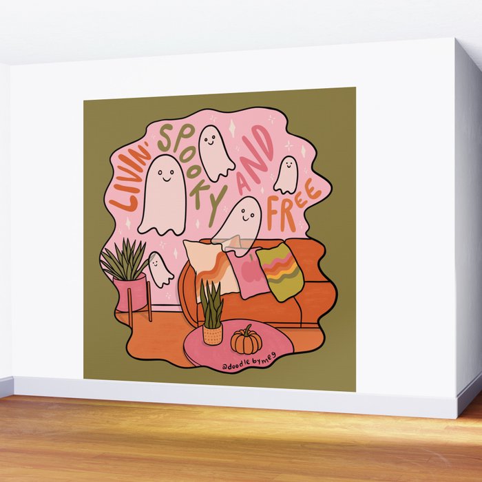 Livin' Spooky and Free Wall Mural Gallery Image 2