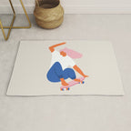Skateboard girl Rug Gallery Image 1