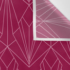 Art Deco in Raspberry Pink Wall Tapestry Gallery Image 3