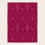 Art Deco in Raspberry Pink Poster Gallery Image 4