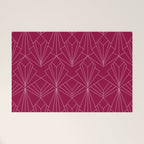 Art Deco in Raspberry Pink Welcome Mat Gallery Image 1
