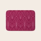 Art Deco in Raspberry Pink Bath Mat Gallery Image 1