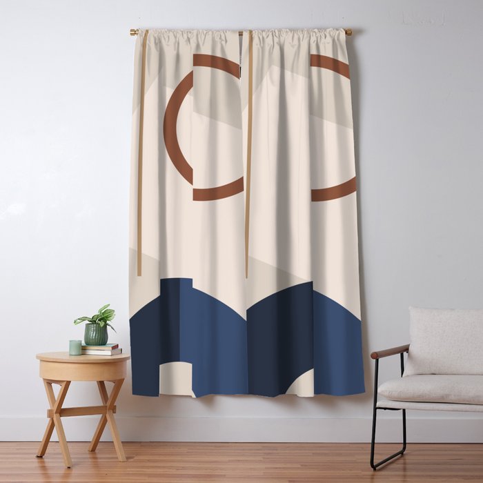 Minimal Geometric Shapes 72 Window Curtain Gallery Image 5