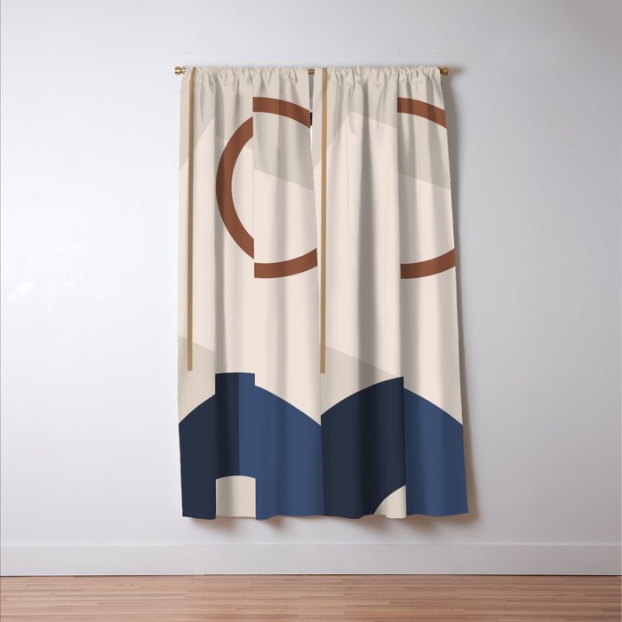 Minimal Geometric Shapes 72 Window Curtain Gallery Image 3