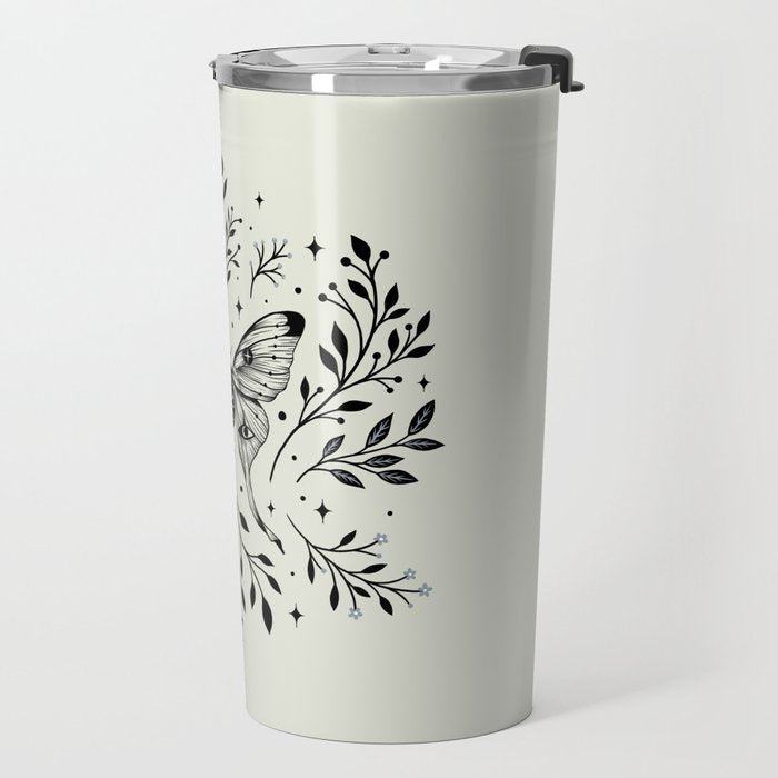 Mystical Luna Moth Travel Mug Gallery Image 2