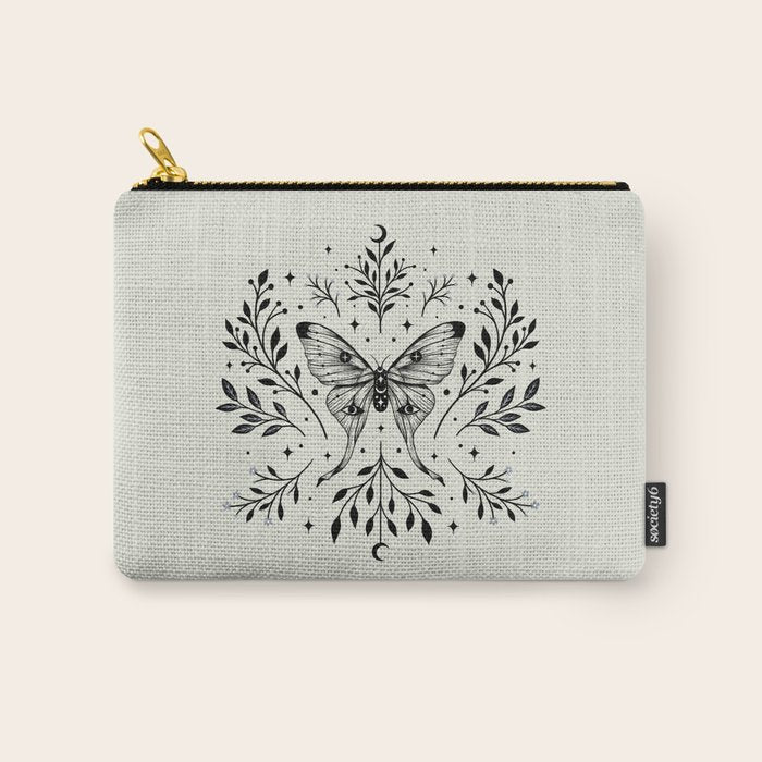Mystical Luna Moth Carry All Pouch Gallery Image 1