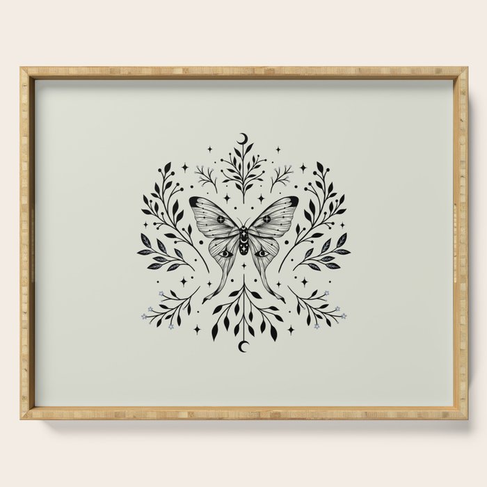 Mystical Luna Moth Serving Tray Gallery Image 1