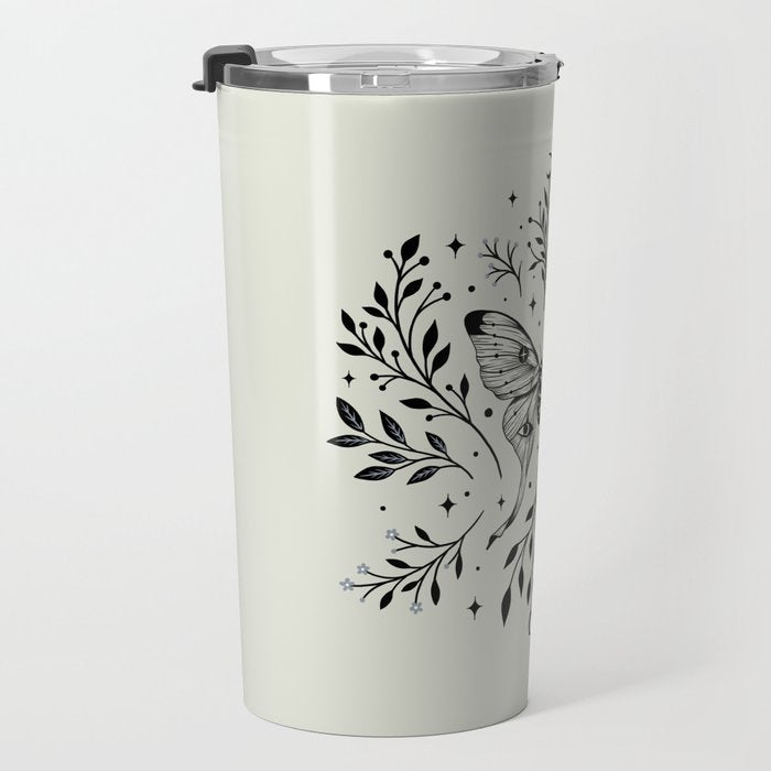 Mystical Luna Moth Travel Mug Gallery Image 3