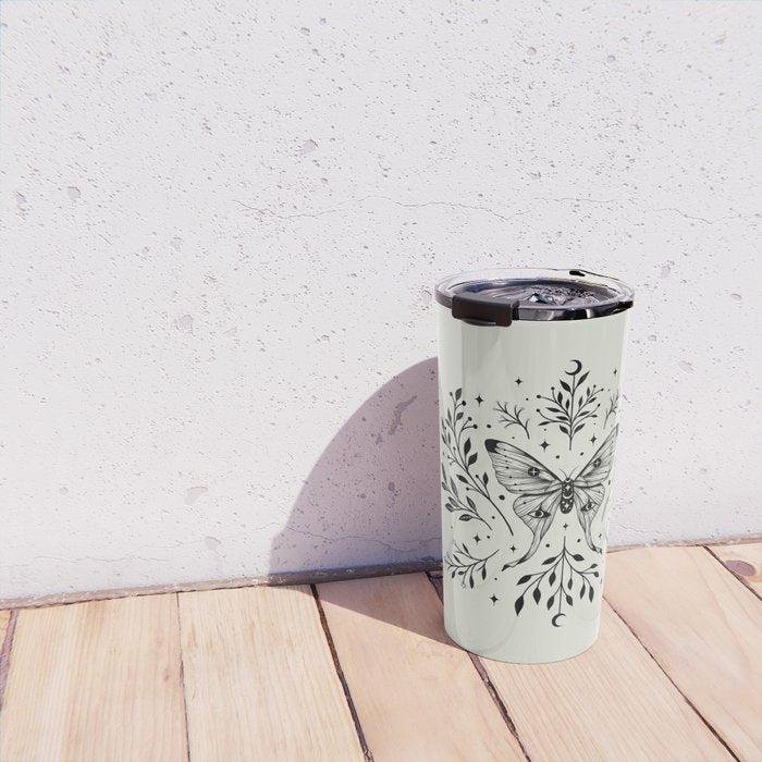 Mystical Luna Moth Travel Mug Gallery Image 4