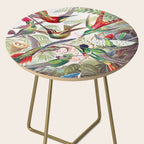 Beautiful colorful Hummingbirds from Art Forms of Nature (1904) landscape painting by Ernst Haeckel Side Table Gallery Image 2
