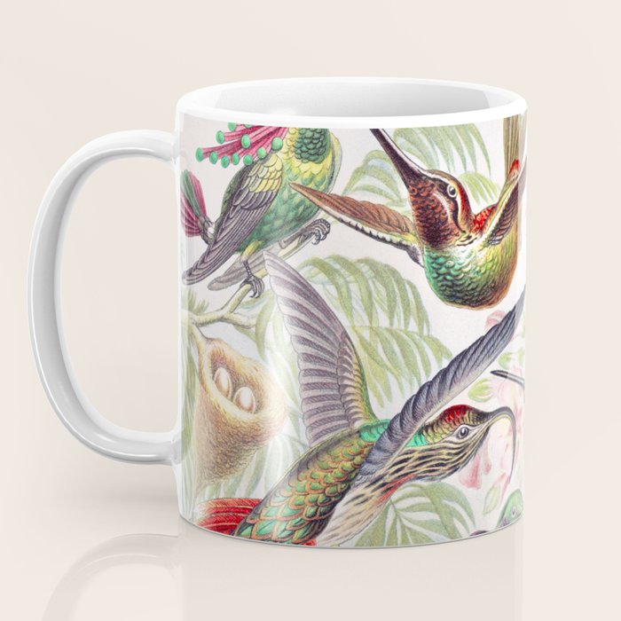 Beautiful colorful Hummingbirds from Art Forms of Nature (1904) landscape painting by Ernst Haeckel Coffee Mug Gallery Image 3