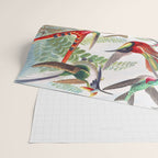 Beautiful colorful Hummingbirds from Art Forms of Nature (1904) landscape painting by Ernst Haeckel Wrapping Paper Gallery Image 2