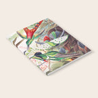Beautiful colorful Hummingbirds from Art Forms of Nature (1904) landscape painting by Ernst Haeckel Notebook Gallery Image 2
