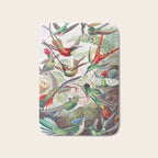 Beautiful colorful Hummingbirds from Art Forms of Nature (1904) landscape painting by Ernst Haeckel Bath Mat Gallery Image 1