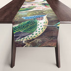 Beautiful colorful Hummingbirds from Art Forms of Nature (1904) landscape painting by Ernst Haeckel Table Runner Gallery Image 1