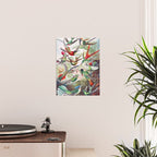 Beautiful colorful Hummingbirds from Art Forms of Nature (1904) landscape painting by Ernst Haeckel Poster Gallery Image 2