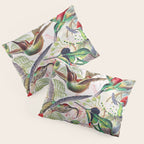 Beautiful colorful Hummingbirds from Art Forms of Nature (1904) landscape painting by Ernst Haeckel Pillow Sham Gallery Image 3