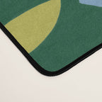 Folky Flowers in Bloom in Green & Pink Desk Mat Gallery Image 4