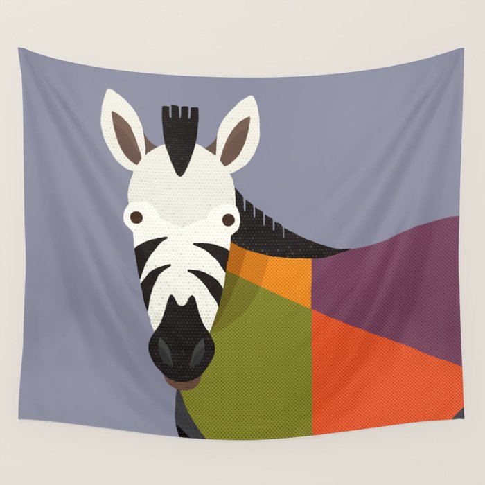 Zebra Wall Tapestry Gallery Image 1