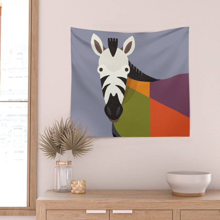 Zebra Wall Tapestry Gallery Image 2