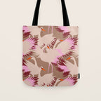FARM FOLK SWAN Inspired by PANTONE 17 1230 Mocha Mousse Tote Bag Gallery Image 1