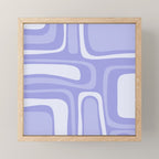 Palm Springs Retro Modern Abstract Pattern in Lavender Light Purple Mini Art Print Gallery Image 1