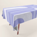 Palm Springs Retro Modern Abstract Pattern in Lavender Light Purple Tablecloth Gallery Image 1