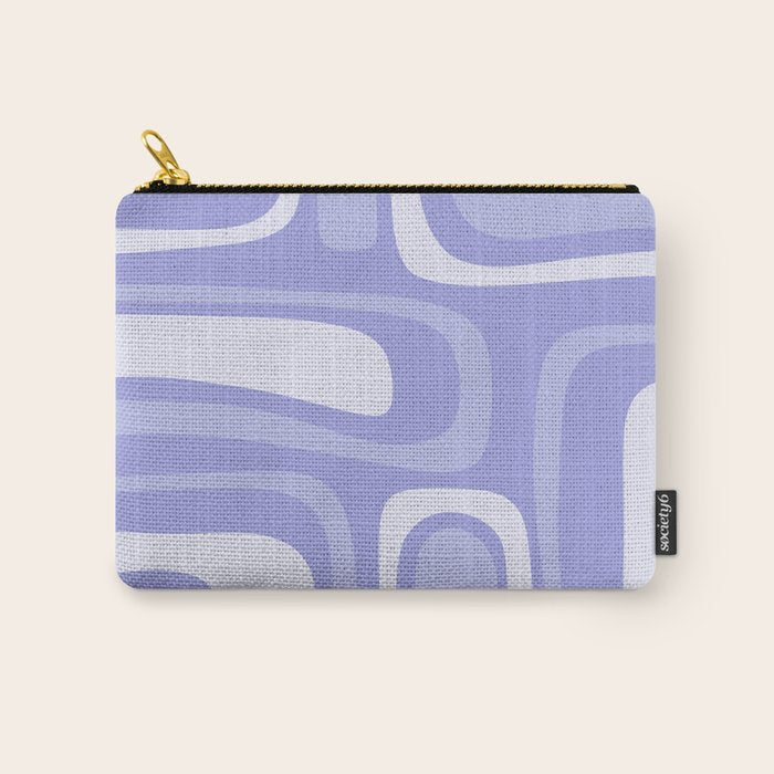 Palm Springs Retro Modern Abstract Pattern in Lavender Light Purple Carry All Pouch Gallery Image 1