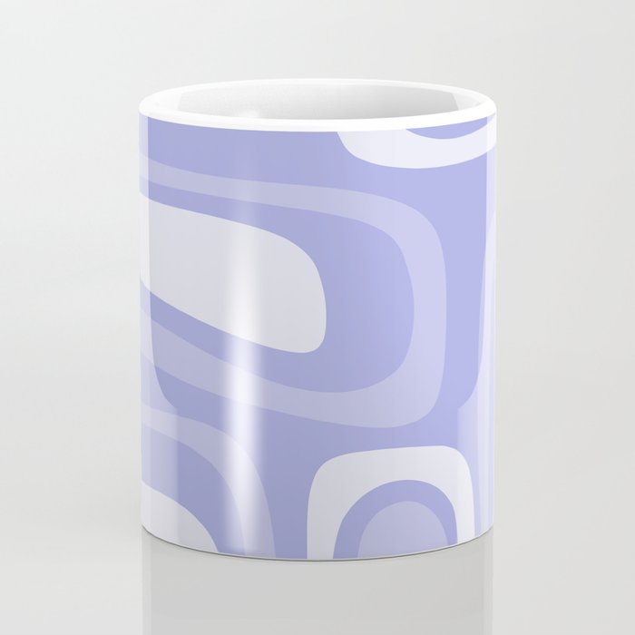 Palm Springs Retro Modern Abstract Pattern in Lavender Light Purple Coffee Mug Gallery Image 4