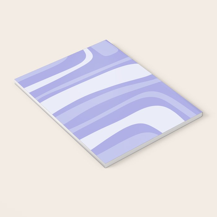 Palm Springs Retro Modern Abstract Pattern in Lavender Light Purple Notebook Gallery Image 3
