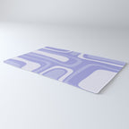 Palm Springs Retro Modern Abstract Pattern in Lavender Light Purple Rug Gallery Image 3
