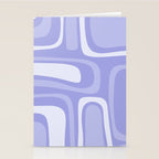 Palm Springs Retro Modern Abstract Pattern in Lavender Light Purple Stationery Card Gallery Image 2