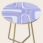 Palm Springs Retro Modern Abstract Pattern in Lavender Light Purple Side Table Gallery Image 2