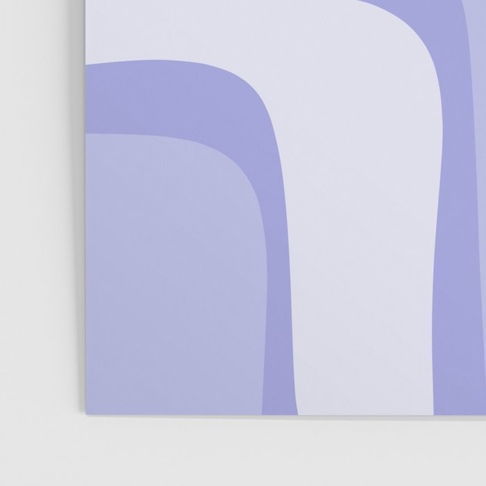 Palm Springs Retro Modern Abstract Pattern in Lavender Light Purple Poster Gallery Image 3