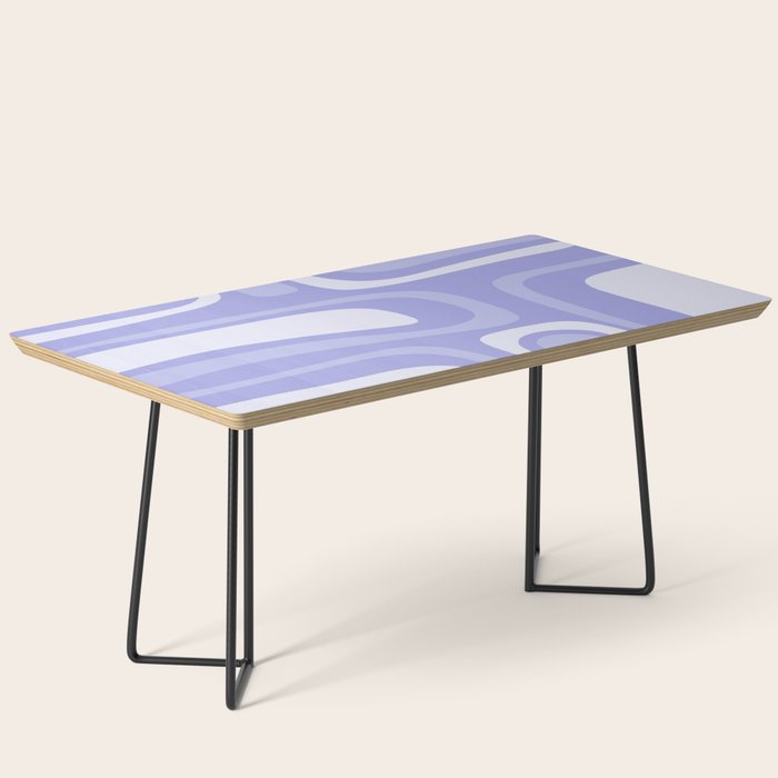 Palm Springs Retro Modern Abstract Pattern in Lavender Light Purple Coffee Table Gallery Image 1