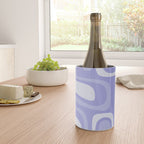 Palm Springs Retro Modern Abstract Pattern in Lavender Light Purple Wine Chiller Gallery Image 4