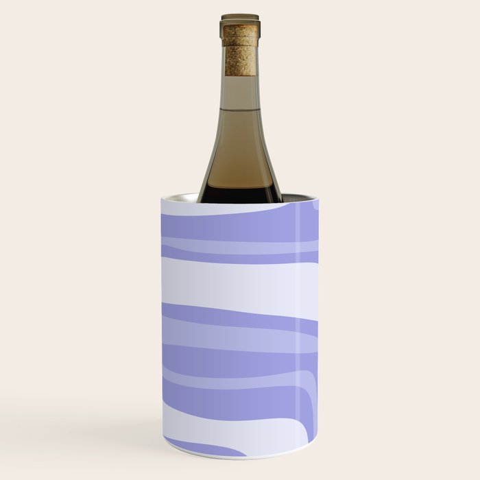 Palm Springs Retro Modern Abstract Pattern in Lavender Light Purple Wine Chiller Gallery Image 2