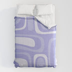 Palm Springs Retro Modern Abstract Pattern in Lavender Light Purple Comforter Gallery Image 6