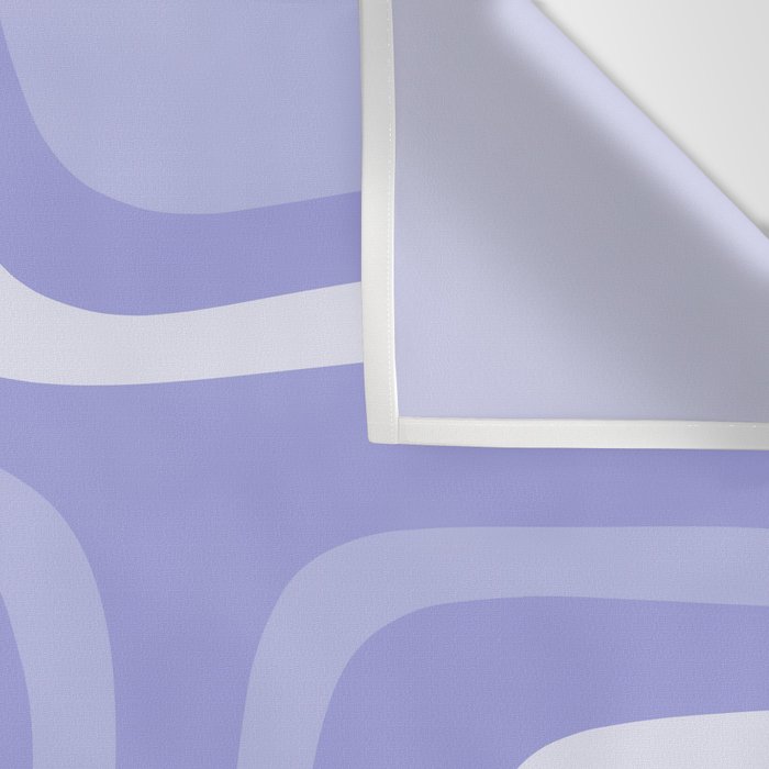 Palm Springs Retro Modern Abstract Pattern in Lavender Light Purple Wall Tapestry Gallery Image 3
