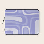 Palm Springs Retro Modern Abstract Pattern in Lavender Light Purple Laptop Sleeve Gallery Image 1