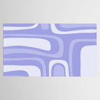 Palm Springs Retro Modern Abstract Pattern in Lavender Light Purple Tablecloth Gallery Image 2