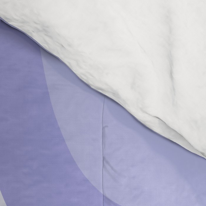 Palm Springs Retro Modern Abstract Pattern in Lavender Light Purple Comforter Gallery Image 4