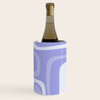 Palm Springs Retro Modern Abstract Pattern in Lavender Light Purple Wine Chiller Gallery Image 3