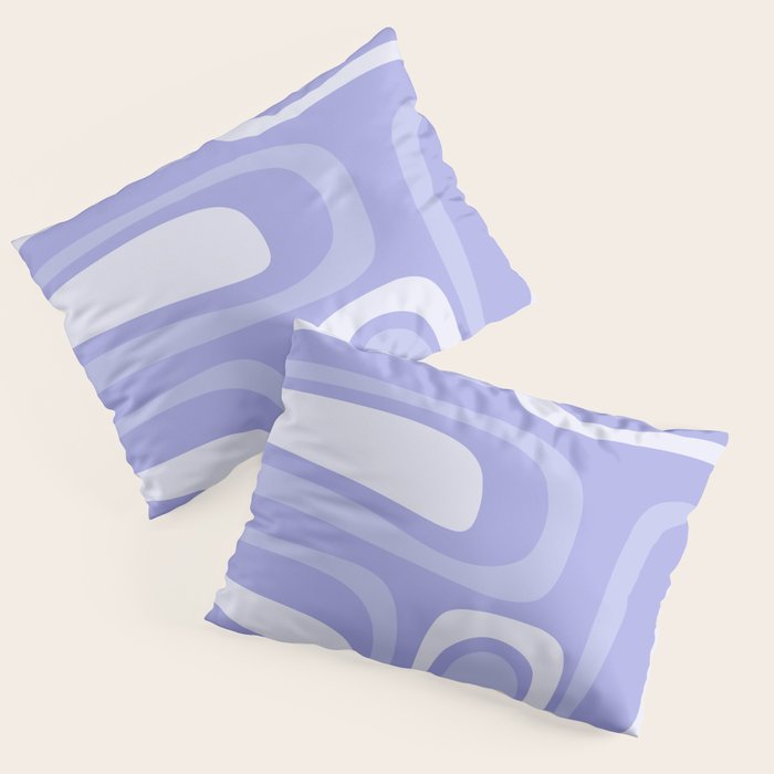 Palm Springs Retro Modern Abstract Pattern in Lavender Light Purple Pillow Sham Gallery Image 3
