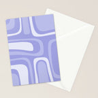 Palm Springs Retro Modern Abstract Pattern in Lavender Light Purple Stationery Card Gallery Image 2