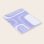 Palm Springs Retro Modern Abstract Pattern in Lavender Light Purple Notebook Gallery Image 2