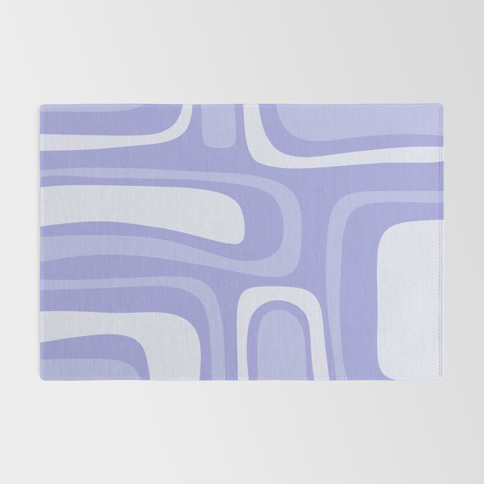 Palm Springs Retro Modern Abstract Pattern in Lavender Light Purple Rug Gallery Image 2