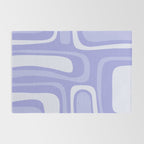Palm Springs Retro Modern Abstract Pattern in Lavender Light Purple Rug Gallery Image 2