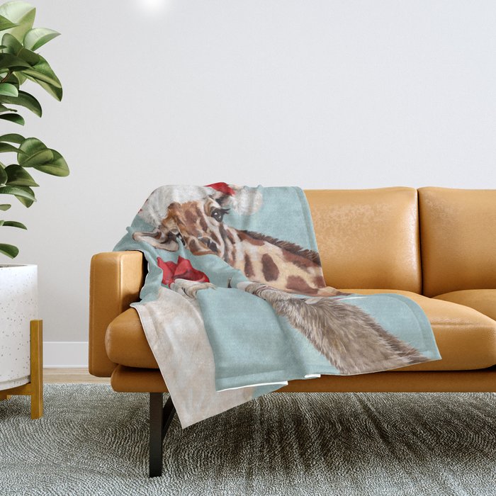 Christmas Animals Gang Throw Blanket Gallery Image 1